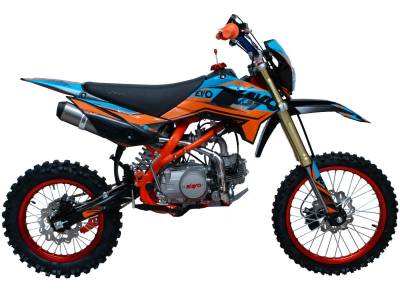 Питбайк KAYO EVOLUTION K125EM 17/14 KRZ (механ. сцепл., эл. стартер 2024 г.) MSD (EV12)
