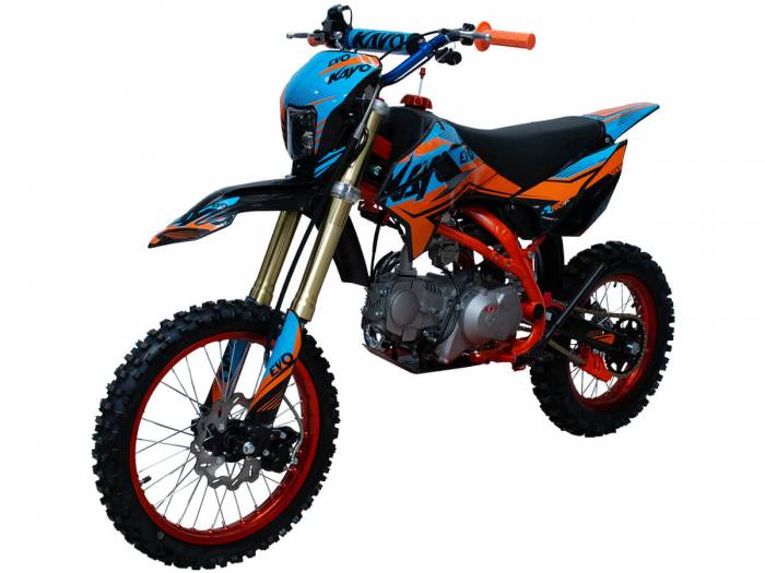 Питбайк KAYO EVOLUTION K125EM 17/14 KRZ (механ. сцепл., эл. стартер 2024 г.) MSD (EV12)