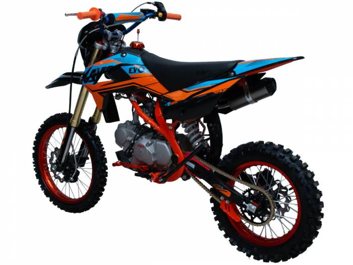 Питбайк KAYO EVOLUTION K125EM 17/14 KRZ (механ. сцепл., эл. стартер 2024 г.) MSD (EV12)