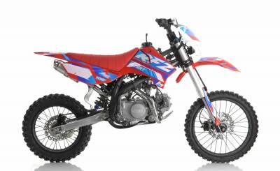 Питбайк, Мотоцикл Кроссовый Apollo RFZ START 125LE, 17/14 (Красный) MSD (AR)