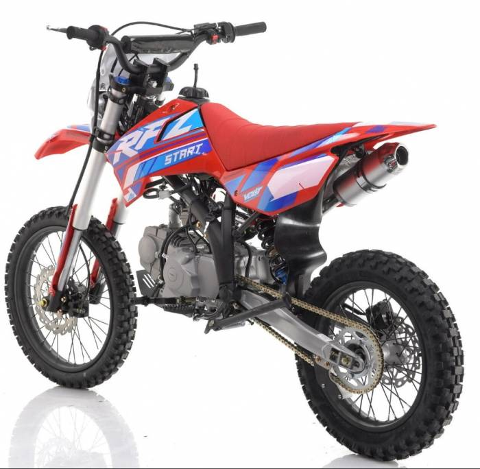 Питбайк, Мотоцикл Кроссовый Apollo RFZ START 125LE, 17/14 (Красный) MSD (AR)
