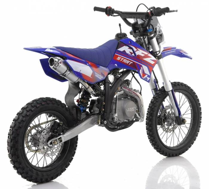 Питбайк, Мотоцикл Кроссовый Apollo RFZ START 125LE, 17/14 (Синий) MSD (AB)