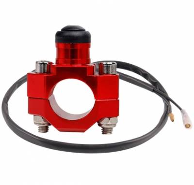 Кнопка зажигания аллюминий Красный