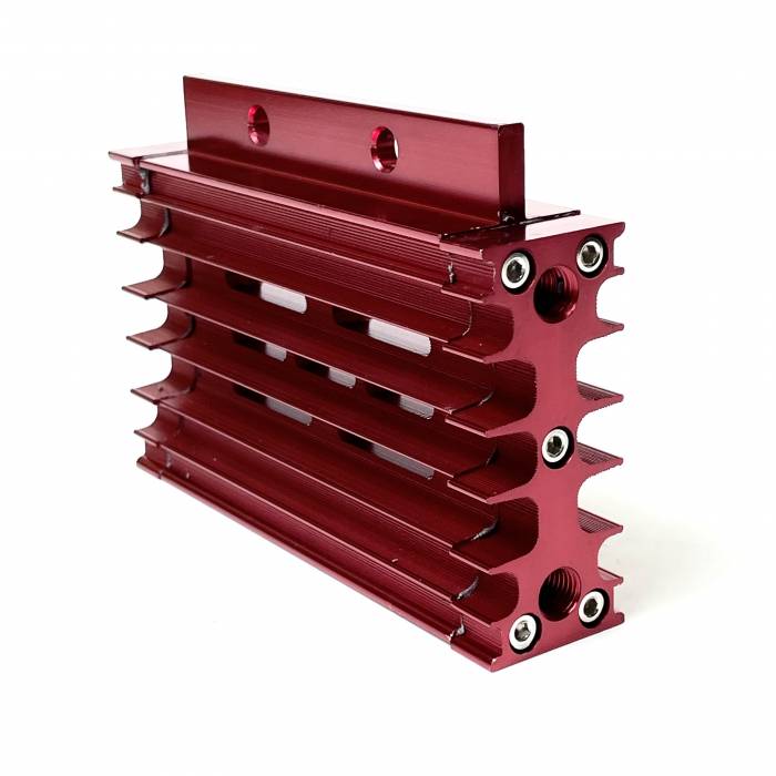 Радиатор алюминиевый в сборе красный