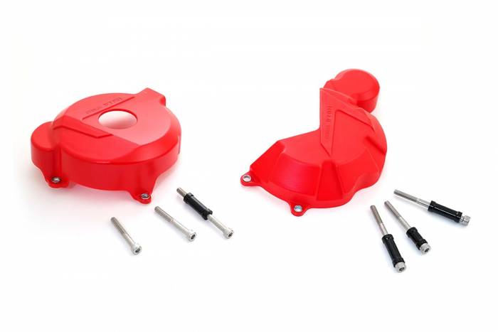 Защита крышек двигателя пластиковая (компл. 2 шт.) OTOM ZS 172FMM (CB250-F) (красный, , 1560483-020-2101)