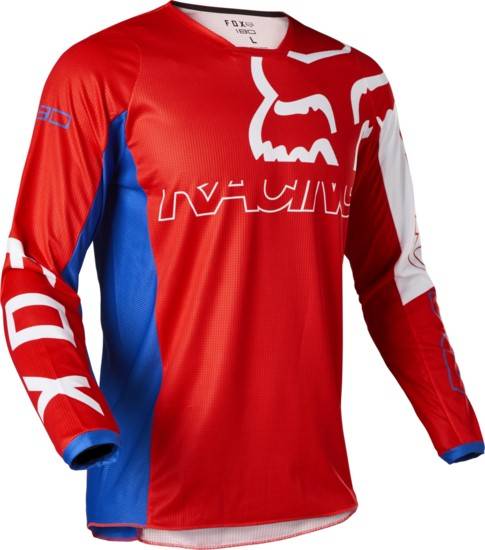 Мотоджерси Fox 180 Skew Jersey (White/Red/Blue, S, 2022)
