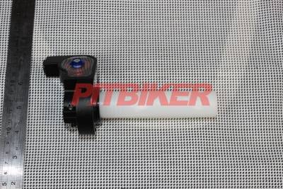 Ручка газа пластиковая короткоходная золотистая