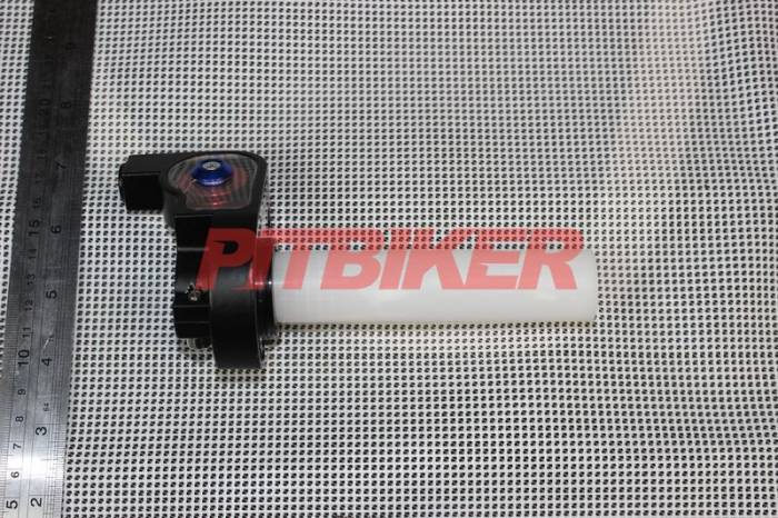 Ручка газа пластиковая короткоходная золотистая