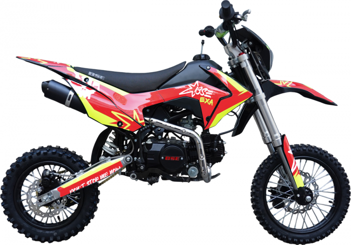 Питбайк BSE EXA SA 14/12 Red/Green (Полуавтоматическая КПП) MSD