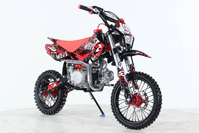 Питбайк WELS CRF 110 14/12 (Красно/Белый) MSD (WRW)