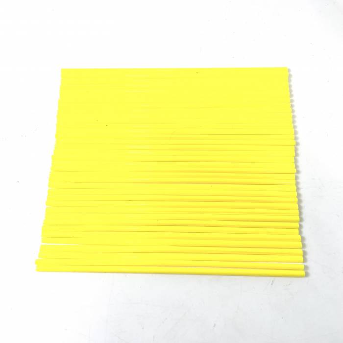 Трубки декоративные на спицы 238мм желтые