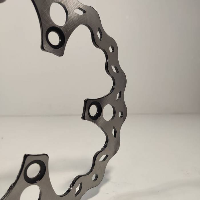 Тормозной диск фигурный С 4 болта (питбайк) 190мм