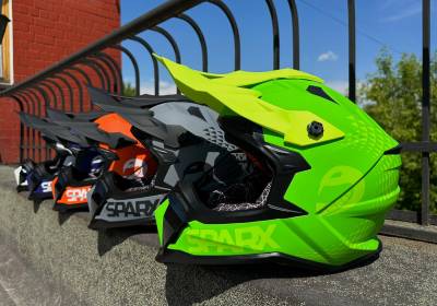Шлем эндуро SPARX Raptor (JH-601) (зелено-черный, L)