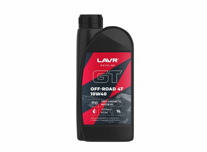 Моторное масло LAVR GT OFF ROAD 4T 10W-40, 1 л