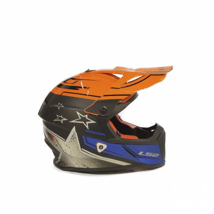 MX437 FAST CORE   LS2 Шлем MX437 FAST CORE (черно-оранжевый, L)