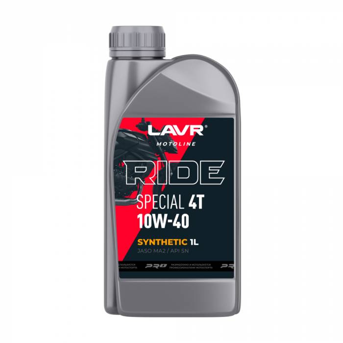 LAVR MOTO Моторное масло RIDE SPECIAL 4Т 10W40 SN, 1 л