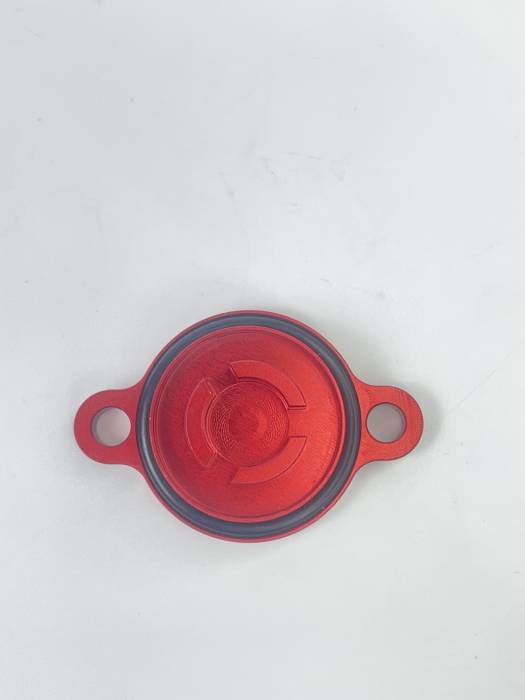 Крышка двигателя сливная OTOM красная