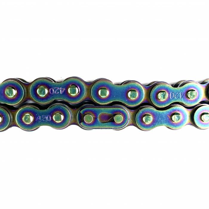 Цепь привода 420-120L аннодирваная
