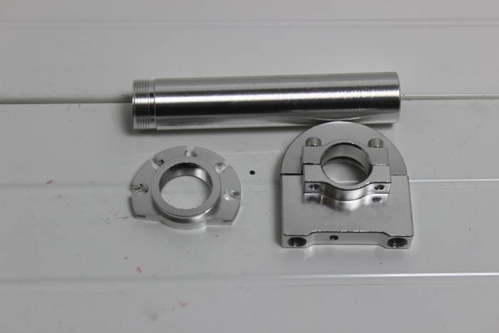 Ручка газа CNC алюминиевая серебристая