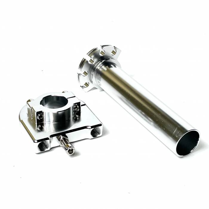 Ручка газа CNC алюминиевая серебристая