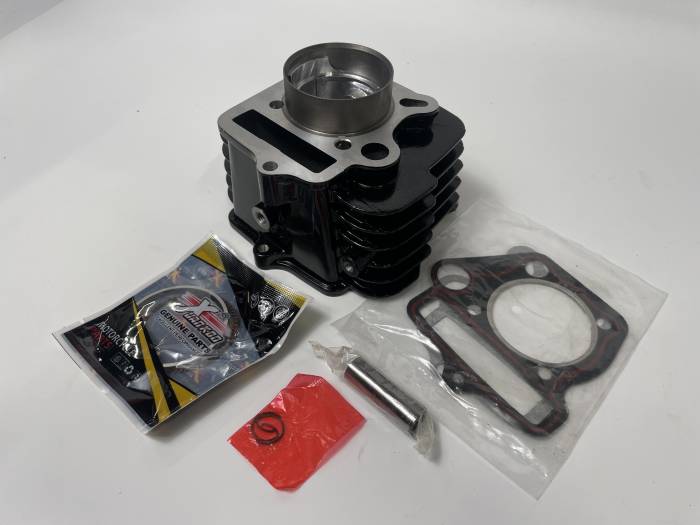 Поршневая в сборе KAYO125, TTR125, Alfa/Delta (52,4мм, H=78мм, палец=13мм, алюминиевая черная)