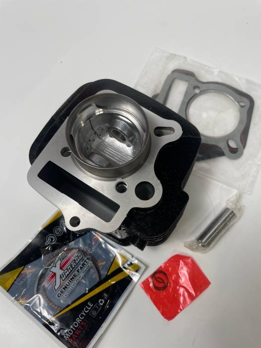 Поршневая в сборе KAYO125, TTR125, Alfa/Delta (52,4мм, H=78мм, палец=13мм, алюминиевая черная)