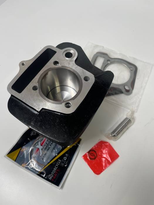 Поршневая в сборе KAYO125, TTR125, Alfa/Delta (52,4мм, H=78мм, палец=13мм, алюминиевая черная)