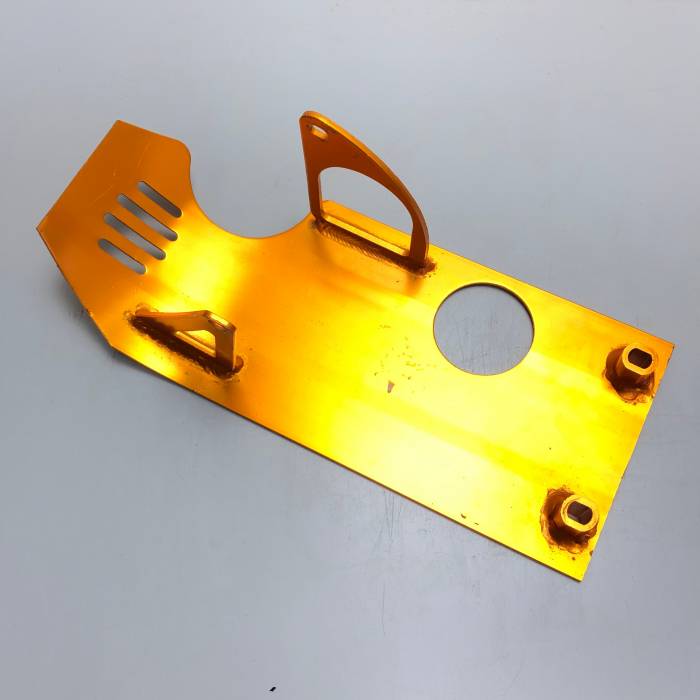 Защита двигателя CNC алюминий золотая с эл. стартером