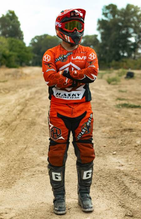 Комплект формы штаны+джерси "HASKY MOTO RACING TEAM" XXL-красный цвет