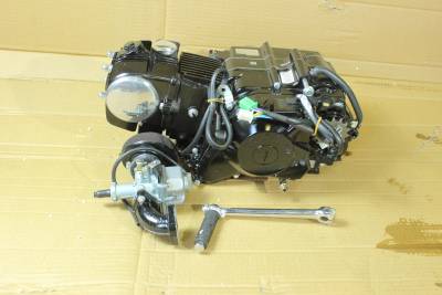 Двигатель в сборе YX125 154 FMI с эл. Стартером, черный