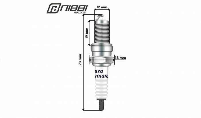 Свеча зажигания иридиевая NIBBI ZS165/169/172FMM/175FMM, CB250
