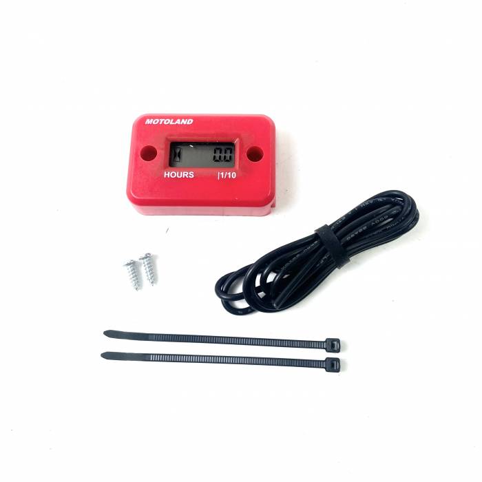 Счетчик моточасов (без тахометра) SM-PARTS  SMP-006 красный
