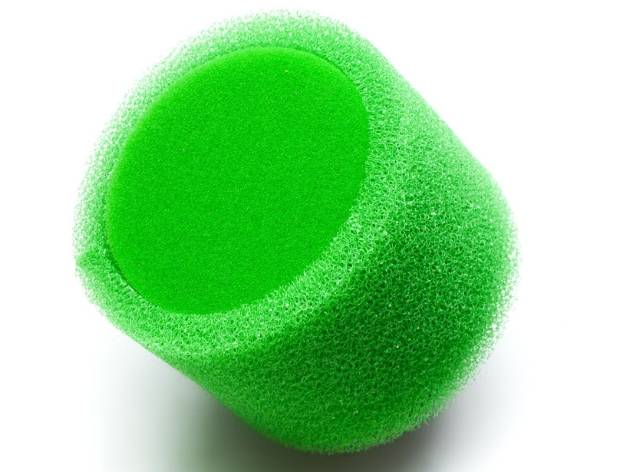 Фильтр воздушный для питбайка d=32мм., 45 градусов (поролон, зеленый)